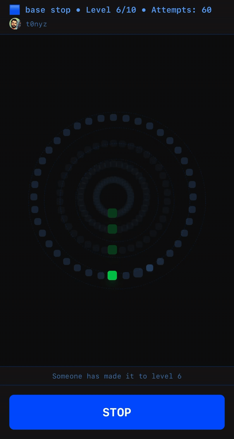 Base Stop puzzle game